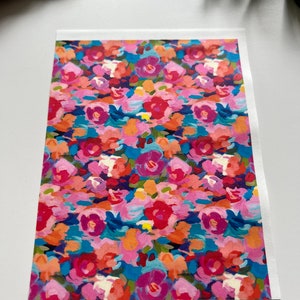 Carta per trasferimento immagini fiori acrilici (1 foglio)/Strumenti in argilla polimerica/Gioielli/Creazione di orecchini/Strumenti in argilla/Floreale/Botanico