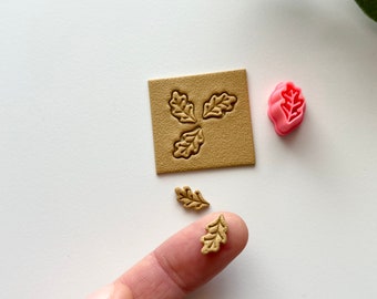 Oak Leaf Micro Cutter: Polymer Clay Earring Tool (11mm)