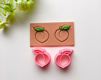 Peach Clay Cutter: Polymer Clay Earring, Jewelry Tool