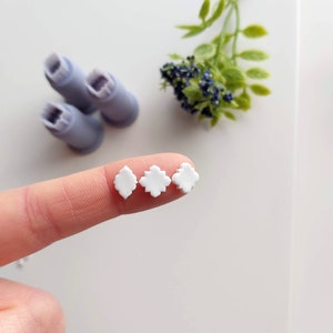 Moroccan Set of 3 Mini Clay Cutter / Polymer Clay Cutters / Micro Cutters / Earring Making / Clay Tools