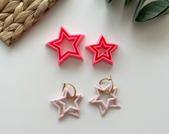 Stars Polymer Clay Cutters: Skinny Jewelry Earring Tools