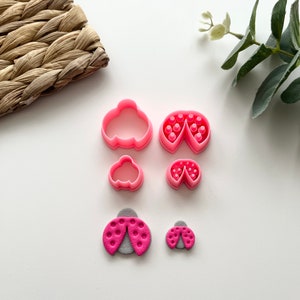Marienkäfer Polymer Clay Ausstechform für Ohrring Herstellung (Summer Garden Kollektion - VeeClayDesign Shop)