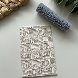 Rouleau pour texture de peau de serpent, outils pour pâte polymère, rouleau à main, outil pour texture d'argile, outils pour bijoux, texture florale, texture botanique