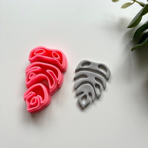 Monstera Trio Clay Cutter / Polymer Clay Tools / Jewellery Tools / Earring Making / Clay Tools image 3