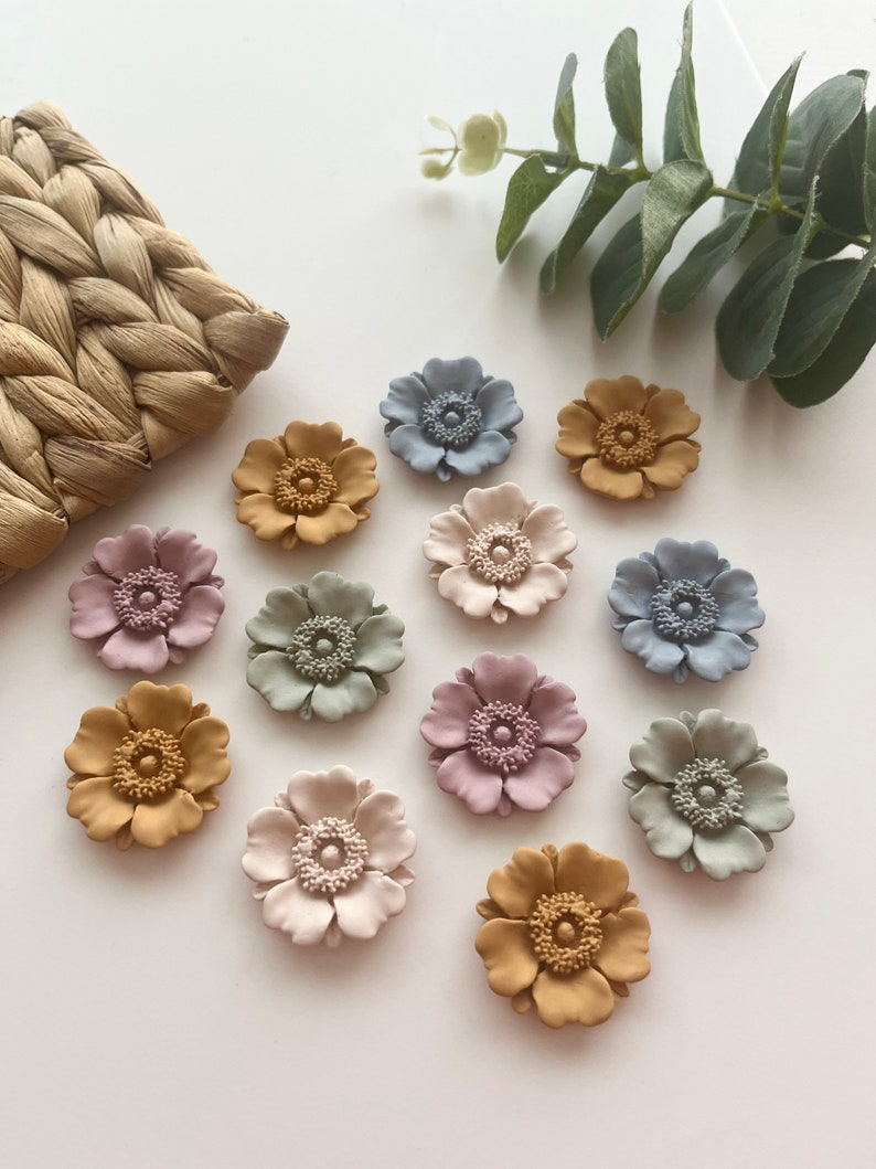 Poppy Flower Mould / Polymer Clay Cutters / Micro Cutters / Earring Making / Clay Tools/ Polymer Clay Moulds/ Floral/ Roses & Flowers image 6