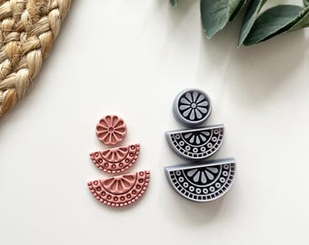 Organic #5 Set Polymer Clay Cutters  / Jewellery Tools / Earring Making / Botanical