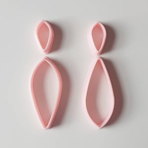 Tear Drop Nr1 Clay Cutter Set  of 2 cutters / Polymer Clay Tools / Jewellery Tools / Earring Making / Clay Tools