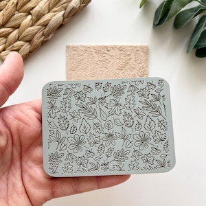 Autumn Leaves Texture Mat⎥Polymer Clay Tools⎥Earring Making⎥Hand Roller⎥Clay Texture Tool⎥Jewellery Tools
