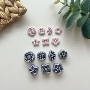 Mini Flower Studs Clay Cutter Set: Polymer Clay Jewelry Tools