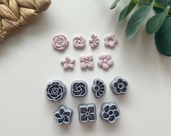 Mini Flower Studs Clay Cutter / Polymer Clay Tools / Jewellery Tools / Earring Making / Clay Tools