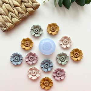 Poppy Flower Mould / Polymer Clay Cutters / Micro Cutters / Earring Making / Clay Tools/ Polymer Clay Moulds/ Floral/ Roses & Flowers