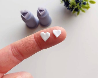 Mini Hearts Clay Cutters / Polymer Clay Cutters / Micro Cutters / Earring Making / Clay Tools