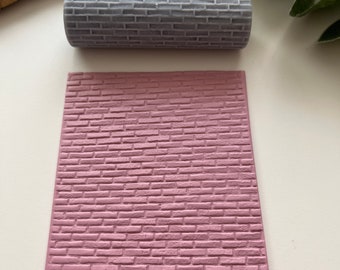 Brick Texture Roller⎥Polymer Clay Tools⎥Hand Roller⎥Clay Texture Tool⎥Jewellery Tools⎥Floral Texture⎥Botanical Texture