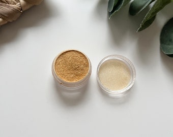Sparkling Mica Powder - Gold & Silver  / Polymer Clay Cutters + Tools / Earring Making