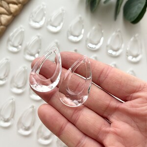 Acrylic Teardrop Component: Jewelry Making Supplies (10 Pcs)
