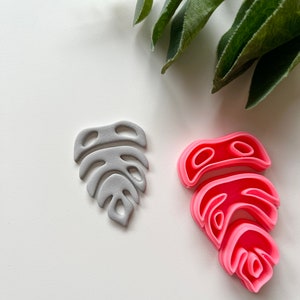 Monstera Trio Clay Cutter / Polymer Clay Tools / Jewellery Tools / Earring Making / Clay Tools image 1