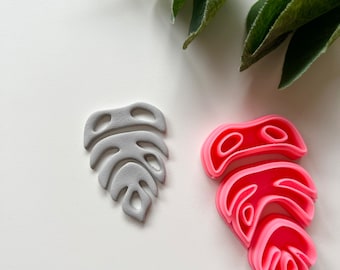 Monstera Trio Clay Cutter / Polymer Clay Tools / Jewellery Tools / Earring Making / Clay Tools