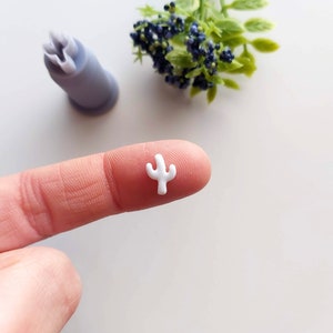 Cactus Mini Clay Cutter / Polymer Clay Cutters / Micro Cutters / Earring Making / Clay Tools