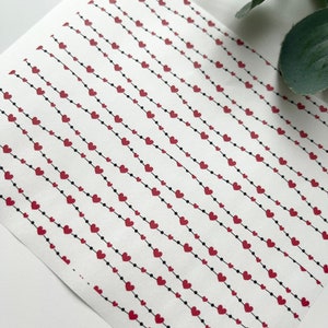 Transferpapier met hartkoord (1 vel)/ polymeerklei gereedschap / sieraden / oorbellen maken / kleigereedschap / bloemen / botanisch