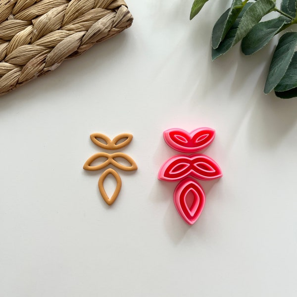 Statement Leaf Dangle Earring Clay Cutters / Polymer Clay Tools / Jewellery Tools / Earring Making / Clay Tools