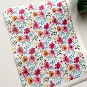 Spring Vibes Bildtransferpapier (1 Bogen) / Polymer Clay Werkzeuge / Schmuck / Ohrringherstellung / Werkzeuge aus Ton / Blumen / Pflanzen