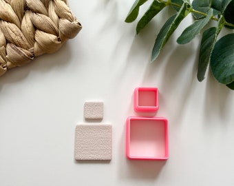 Square Polymer Clay Shape Cutters ⎥Set of 2; 14mm, 25mm⎥ Earring Making ⎥ Jewellery Making⎥Clay Tools⎥Jewellery Tools⎥