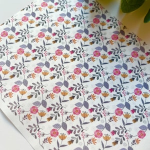 Frühlings Brise Transfer Papier (1 Bogen) B9 / Polymer Clay Werkzeuge / Schmuck / Herstellung von Ohrringen / Werkzeuge aus Ton / Floral / Botanisch