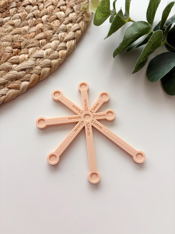 Chain measuring Tool/ Polymer Clay Cutters + Tools / Earring Making