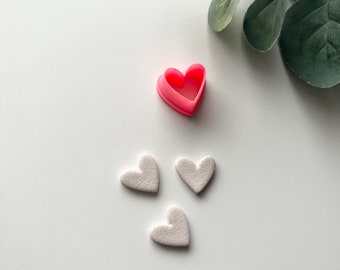 Organic Heart Stud 16mm Cutter / Polymer Clay Tools / Jewellery Tools / Earring Making / Clay Tools/ Floral/ Botanical/ Boho/ Spring Summer