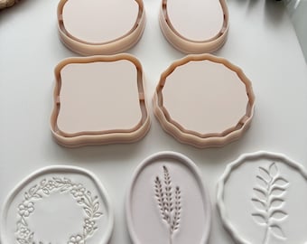 Digitaler STL-Schneider für organische, quadratische Schmuckschalen aus Polymer Clay mit flacher Kante – VeeClayDesign Shop