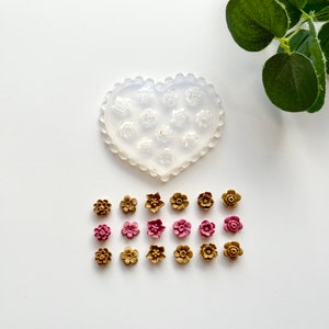 3D Flower Mould: Polymer Clay Floral Micro Cutters