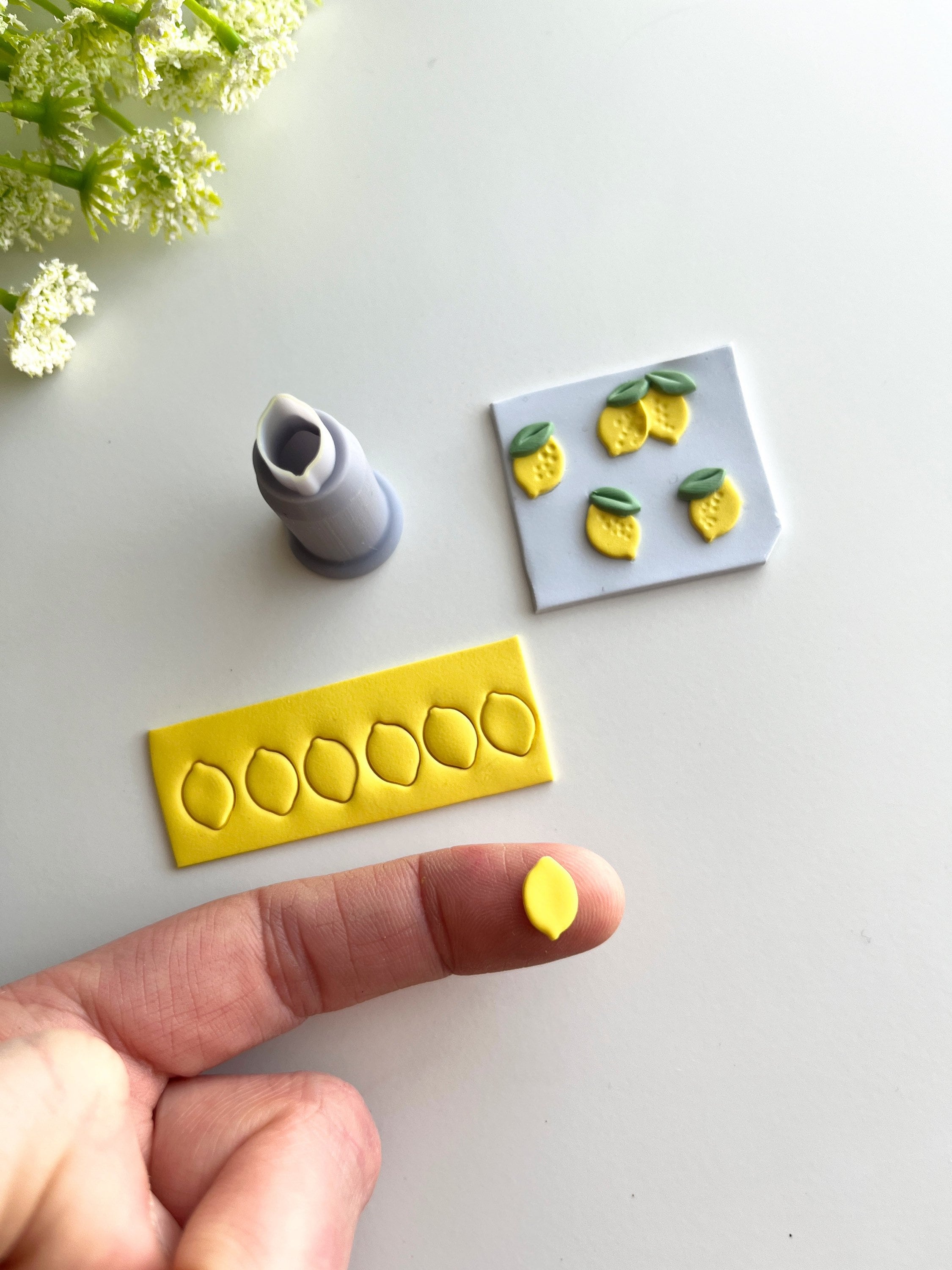 Lemon Mini Clay Cutter / Polymer Clay Cutters / Micro Cutters / Earring Making / Clay Tools