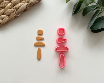 Organic Dangle Drop Earring Clay Cutters: Polymer Jewellery Tools