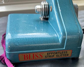 Découpeuse à Bandes Vintage Bliss Model B "Combination Strip Splitter" - Occasion, Fabriquée Aux USA