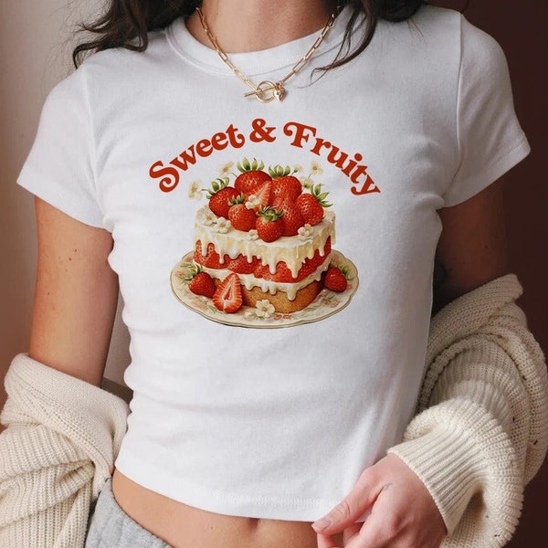 Sweet and fruity | subtle pride shirt | lesbian subtle | strawberry retro 90s tee | funny lesbian shirt | lesbian tank top | subtle bi pride