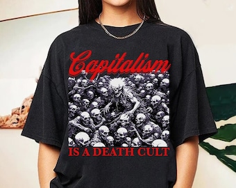 Kapitalisme shirt | anti-kapitalisme | linkse t-shirt | armoede bestrijden, niet de armen | socialisme | communisme | activisme | mensen boven winst