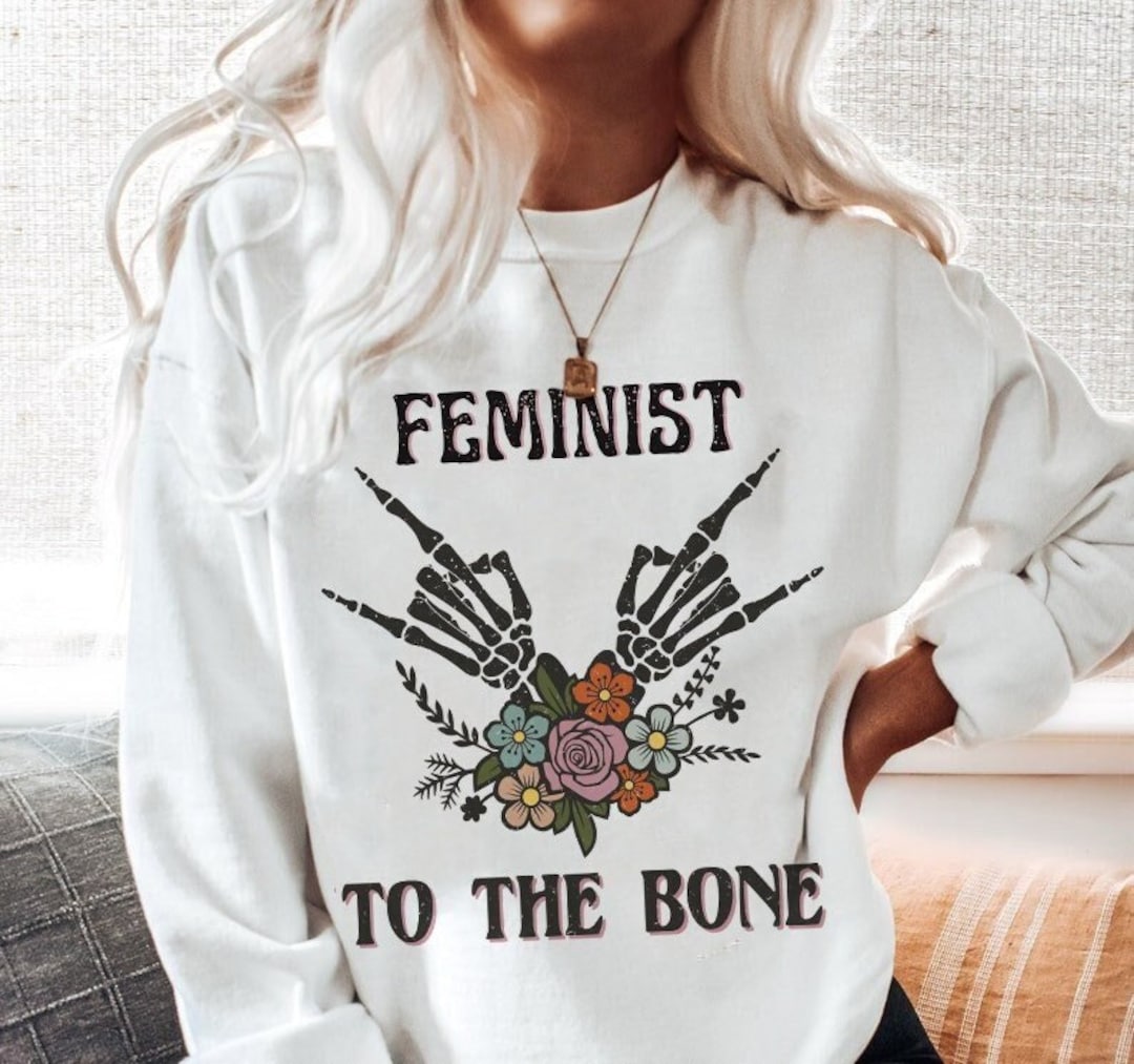 Feminist cowboy shop sweater