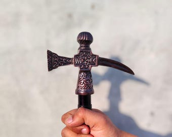 Hammer Brass Victorian Walking Cane: Unisex Wooden Walking Stick
