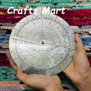Authentic Brass Astrolabe, Brass Navigation Device Astronomical Astrolabe, Navy Instrument Armillary, Gift For Him, Birthday Gift