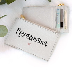 Minicartera personalizada | Diseño: Texto deseado + corazón | Regalo, idea de regalo, caballo, chica caballo, islandés, caballo islandés