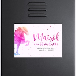 Magnetic locker sign &quot;Rainbow Tölter&quot; | Gifts, gift idea, individual, horse, pony, Icelandic horse, stable, Icelandic, saddle cabinet