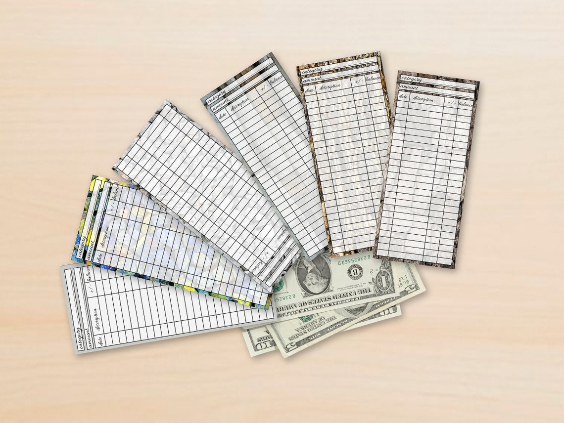 Stationery set expense tracker budget envelopes Etsy