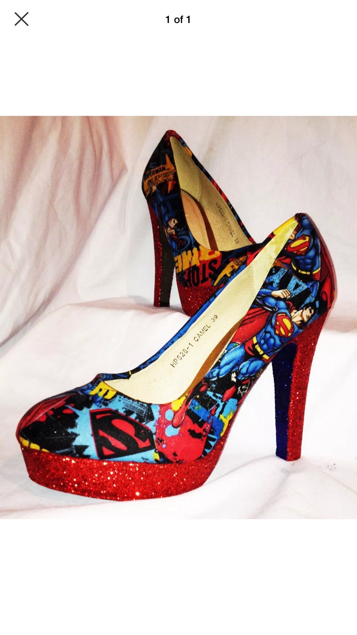 DC Superman shoes / heels uk sizes 2.5 8 Etsy