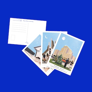 Postkarten der Architektur und des Städtebaus im Kosova
