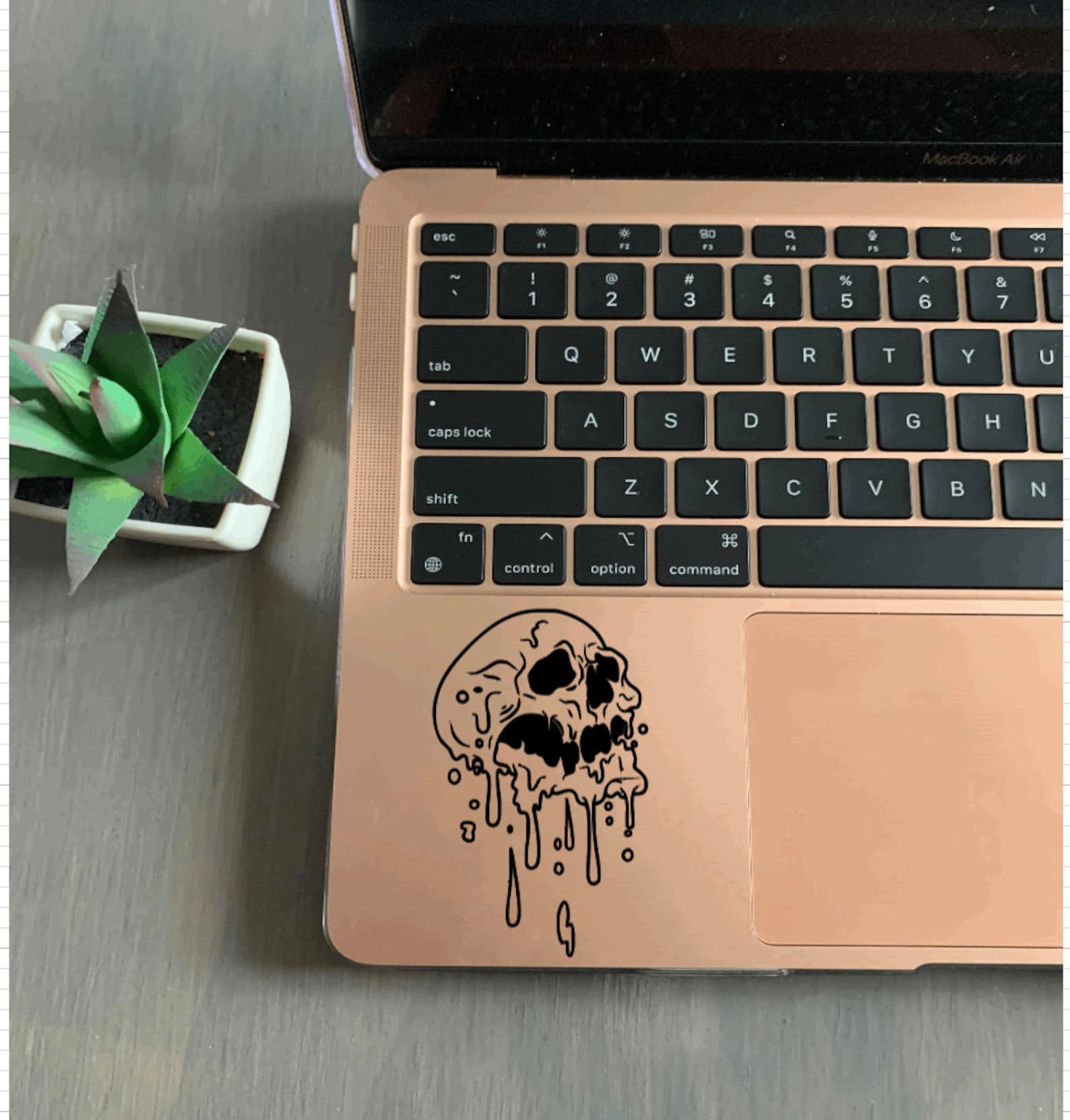 Melting Skull Vinyl Decal Melting Skeleton Car Bumper Decal - Etsy