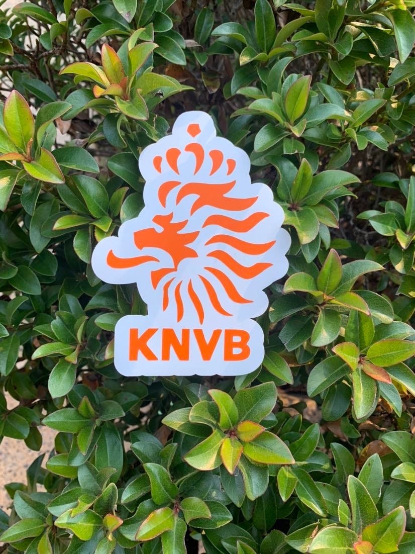 NETHERLANDS KNVB LOGO FIFA WORLD CUP X - LARGE STICKER .. 8.25 X 11.75 INCH