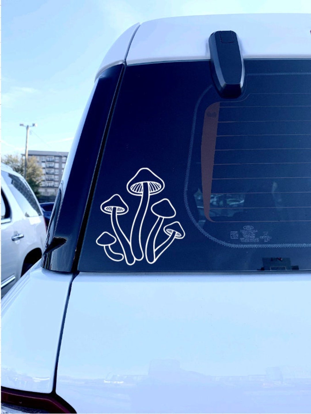 Trippy Mushroom Decal Psychedelic Fungi Sticker for Car Etsy