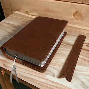 JW leather Bible cover new world translation. Can be personalised - engraved. Large