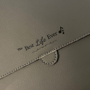 Best Life Ever / Fully Accomplish Your Ministry&quot; JW faux leather magazine brochure folder holder for ministry. Pioneer gift.