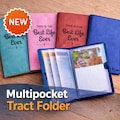 2025 Tract Holder / Faux Leather Wallet for new tracts - JW - Holds around 40 tracts! product logo